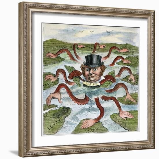 Imperialism Cartoon, 1882-null-Framed Giclee Print