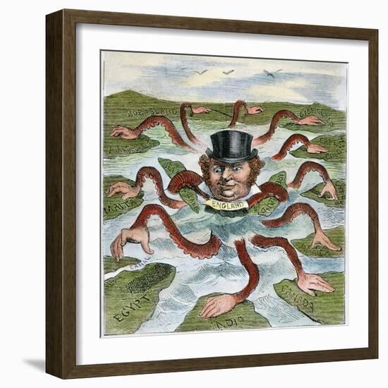 Imperialism Cartoon, 1882-null-Framed Giclee Print