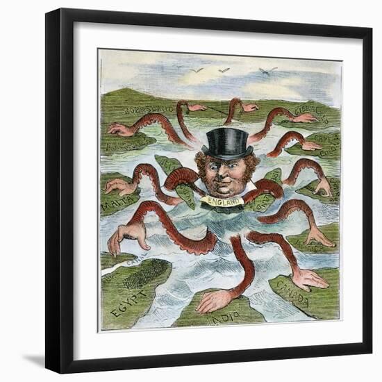 Imperialism Cartoon, 1882-null-Framed Giclee Print