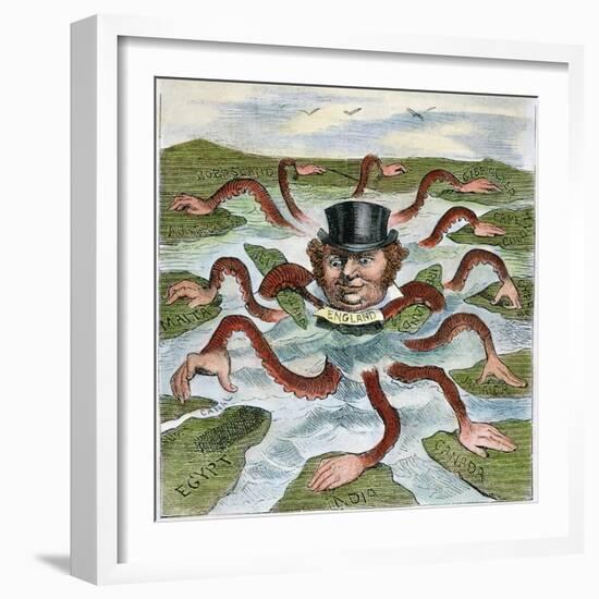 Imperialism Cartoon, 1882-null-Framed Giclee Print