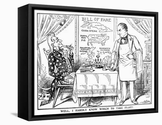 Imperialism Cartoon, c1900-null-Framed Premier Image Canvas