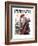 "Important Business" Saturday Evening Post Cover, September 20,1919-Norman Rockwell-Framed Premium Giclee Print
