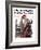 "Important Business" Saturday Evening Post Cover, September 20,1919-Norman Rockwell-Framed Giclee Print