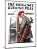 "Important Business" Saturday Evening Post Cover, September 20,1919-Norman Rockwell-Mounted Giclee Print