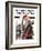 "Important Business" Saturday Evening Post Cover, September 20,1919-Norman Rockwell-Framed Giclee Print