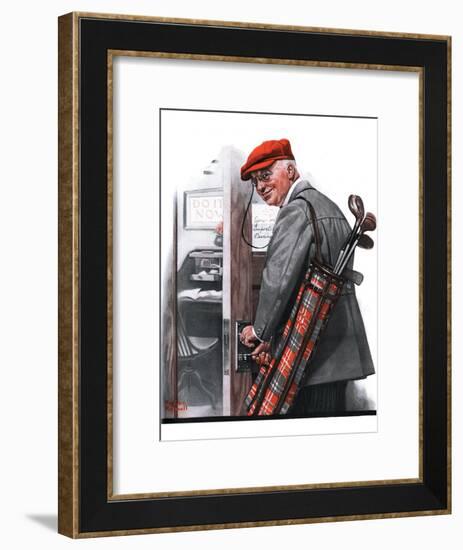 "Important Business", September 20,1919-Norman Rockwell-Framed Giclee Print