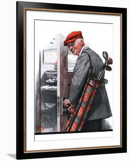 "Important Business", September 20,1919-Norman Rockwell-Framed Giclee Print