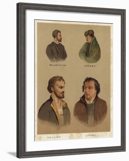 Important Personalities of the Christian Reformation-null-Framed Giclee Print