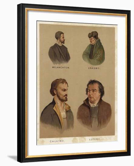 Important Personalities of the Christian Reformation-null-Framed Giclee Print