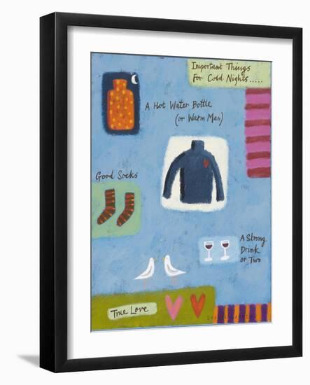 Important Things for Cold Nights-Sophie Harding-Framed Giclee Print