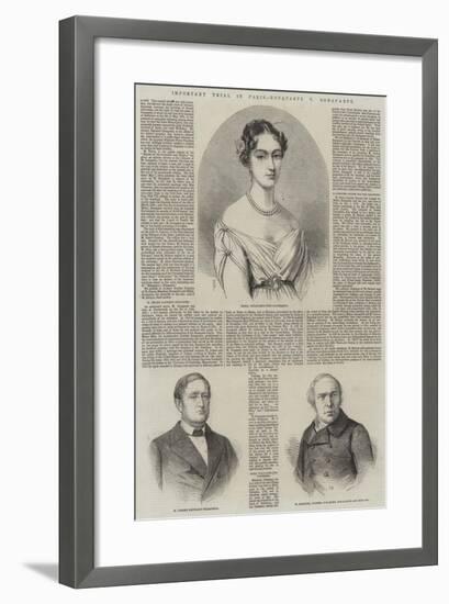 Important Trial in Paris, Bonaparte V Bonaparte-Thomas Harrington Wilson-Framed Giclee Print