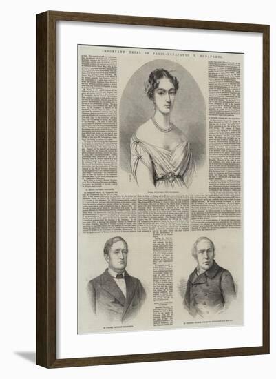 Important Trial in Paris, Bonaparte V Bonaparte-Thomas Harrington Wilson-Framed Giclee Print