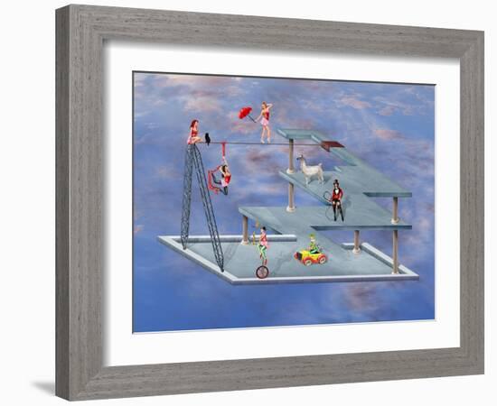 Impossible Circus-paul fleet-Framed Art Print