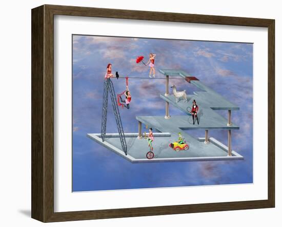 Impossible Circus-paul fleet-Framed Art Print