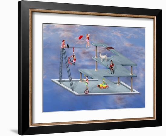 Impossible Circus-paul fleet-Framed Art Print