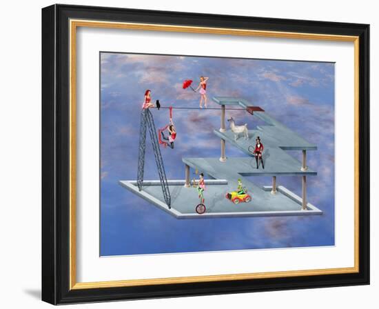 Impossible Circus-paul fleet-Framed Art Print