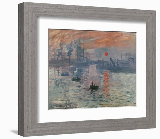 Impression Rising Sun-Claude Monet-Framed Art Print