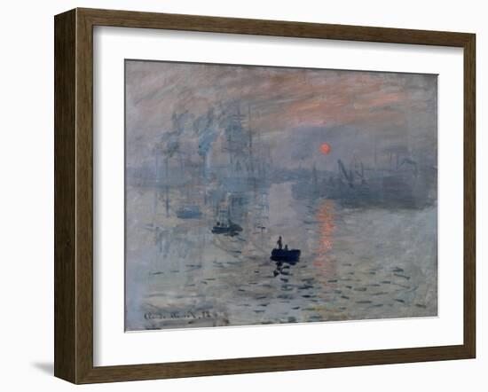 Impression, Rising Sun-Claude Monet-Framed Art Print