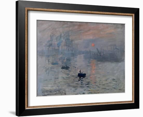 Impression, Rising Sun-Claude Monet-Framed Art Print