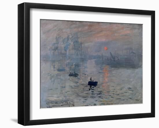 Impression, Rising Sun-Claude Monet-Framed Art Print