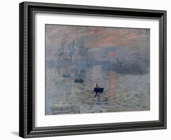 Impression, Rising Sun-Claude Monet-Framed Art Print