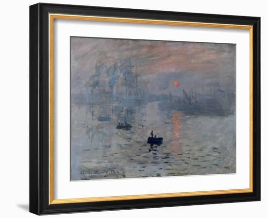 Impression, Rising Sun-Claude Monet-Framed Art Print