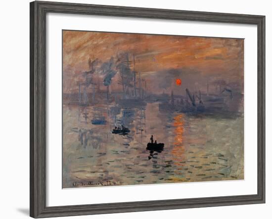 Impression, Soleil Levant-Claude Monet-Framed Giclee Print