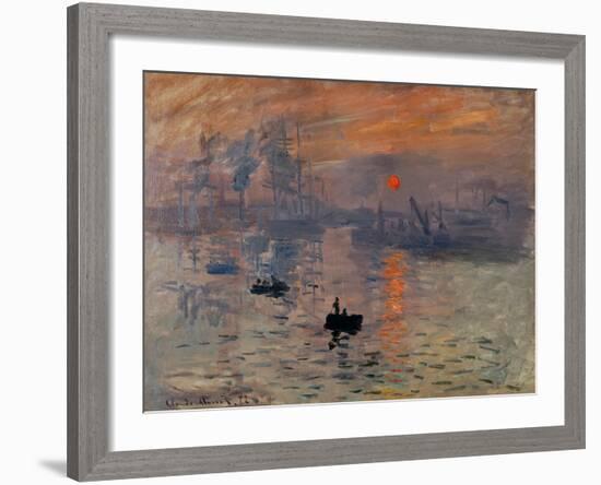 Impression, Soleil Levant-Claude Monet-Framed Giclee Print