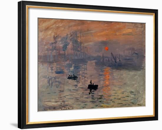 Impression, Soleil Levant-Claude Monet-Framed Giclee Print