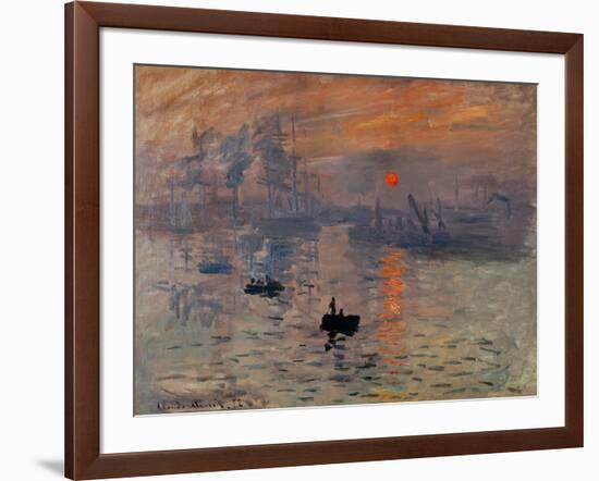 Impression, Soleil Levant-Claude Monet-Framed Giclee Print