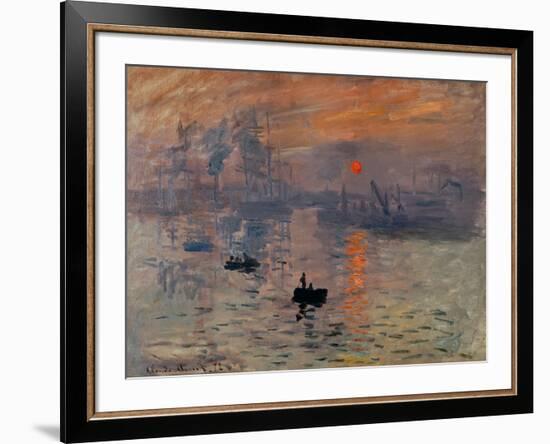 Impression, Soleil Levant-Claude Monet-Framed Giclee Print