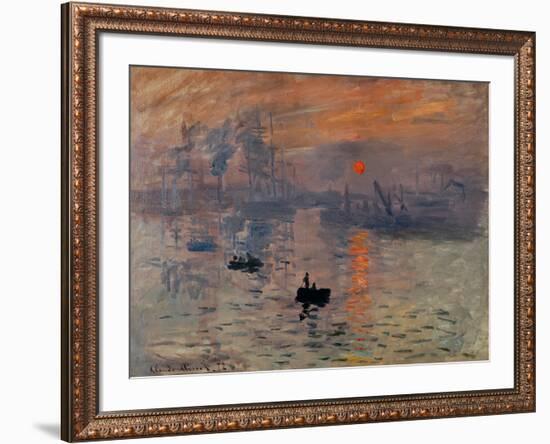 Impression, Soleil Levant-Claude Monet-Framed Giclee Print