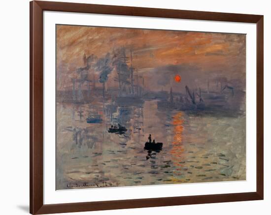 Impression, Soleil Levant-Claude Monet-Framed Giclee Print