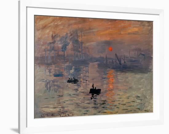 Impression, Soleil Levant-Claude Monet-Framed Giclee Print