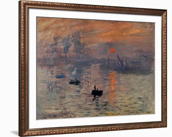 Impression, Soleil Levant-Claude Monet-Framed Giclee Print