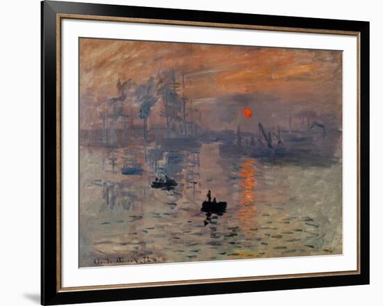 Impression, Soleil Levant-Claude Monet-Framed Giclee Print