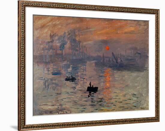 Impression, Soleil Levant-Claude Monet-Framed Giclee Print