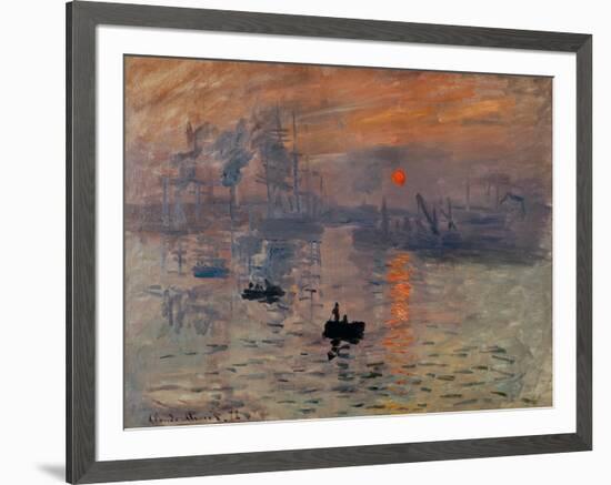 Impression, Soleil Levant-Claude Monet-Framed Giclee Print