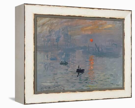 Impression: Sunrise, 1872-Claude Monet-Framed Premier Image Canvas