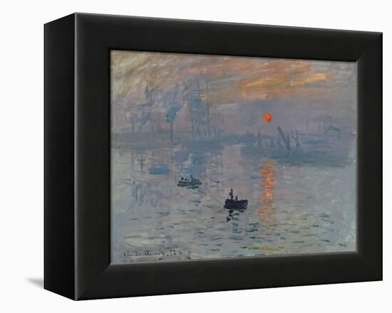 Impression: Sunrise, 1872-Claude Monet-Framed Premier Image Canvas