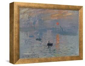 Impression: Sunrise, 1872-Claude Monet-Framed Premier Image Canvas