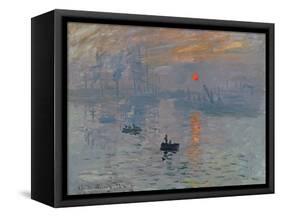 Impression: Sunrise, 1872-Claude Monet-Framed Premier Image Canvas