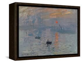 Impression: Sunrise, 1872-Claude Monet-Framed Premier Image Canvas