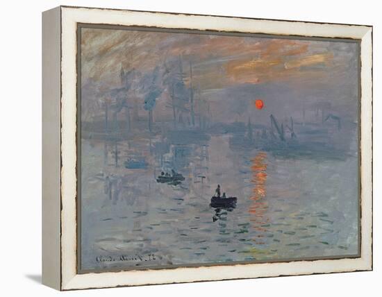 Impression: Sunrise, 1872-Claude Monet-Framed Premier Image Canvas