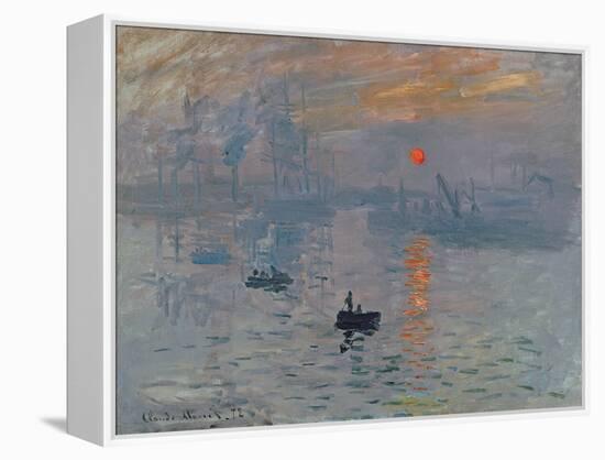 Impression: Sunrise, 1872-Claude Monet-Framed Premier Image Canvas