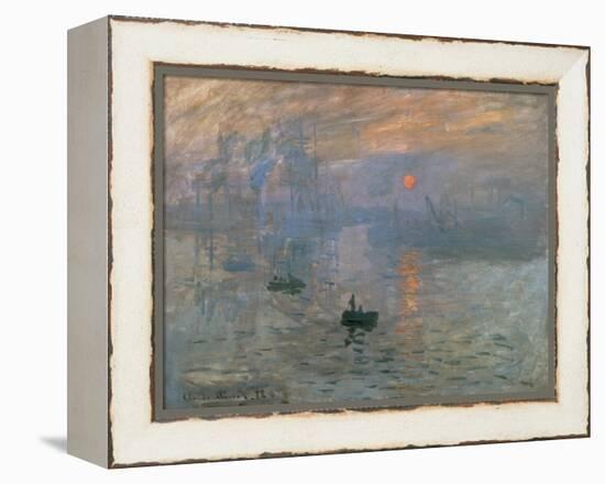 Impression: Sunrise, 1872-Claude Monet-Framed Premier Image Canvas