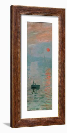 Impression, Sunrise, c. 1872 (detail)-Claude Monet-Framed Giclee Print