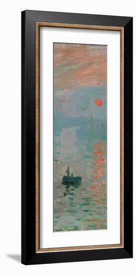 Impression, Sunrise, c. 1872 (detail)-Claude Monet-Framed Giclee Print