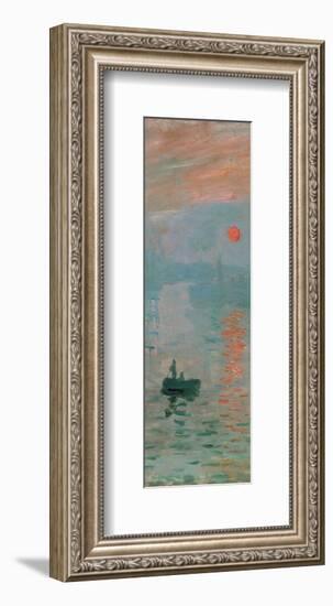 Impression, Sunrise, c. 1872 (detail)-Claude Monet-Framed Giclee Print