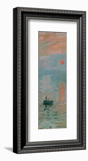 Impression, Sunrise, c. 1872 (detail)-Claude Monet-Framed Giclee Print